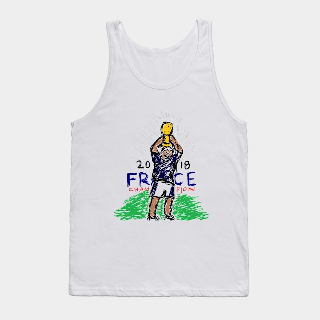 France Champion Tank Top by VEKTORKITA